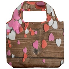 Valentine Day Heart Wallpaper Foldable Grocery Recycle Bag by artworkshop