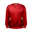 Valentine Day Logo Heart Ribbon Women s Sweatshirt View1