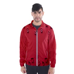 Valentine Day Logo Heart Ribbon Men s Windbreaker by artworkshop