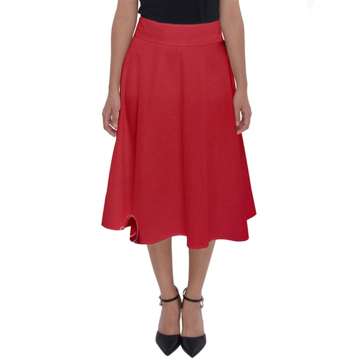 Valentine Day Logo Heart Ribbon Perfect Length Midi Skirt