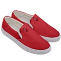 Valentine Day Logo Heart Ribbon Men s Canvas Slip Ons View3