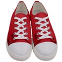 Valentine Day Logo Heart Ribbon Men s Low Top Canvas Sneakers View1