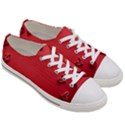 Valentine Day Logo Heart Ribbon Men s Low Top Canvas Sneakers View3