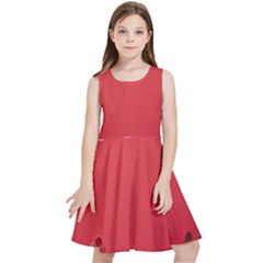 Valentine Day Logo Heart Ribbon Kids  Skater Dress by artworkshop