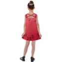 Valentine Day Logo Heart Ribbon Kids  Cross Back Dress View2