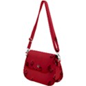 Valentine Day Logo Heart Ribbon Saddle Handbag View2