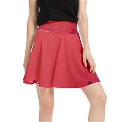 Valentine Day Logo Heart Ribbon Waistband Skirt by artworkshop