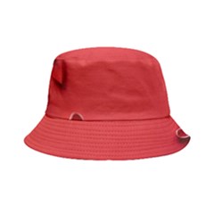 Valentine Day Logo Heart Ribbon Bucket Hat by artworkshop