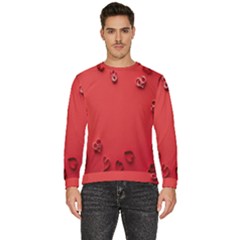 Valentine Day Logo Heart Ribbon Men s Fleece Sweatshirt by artworkshop