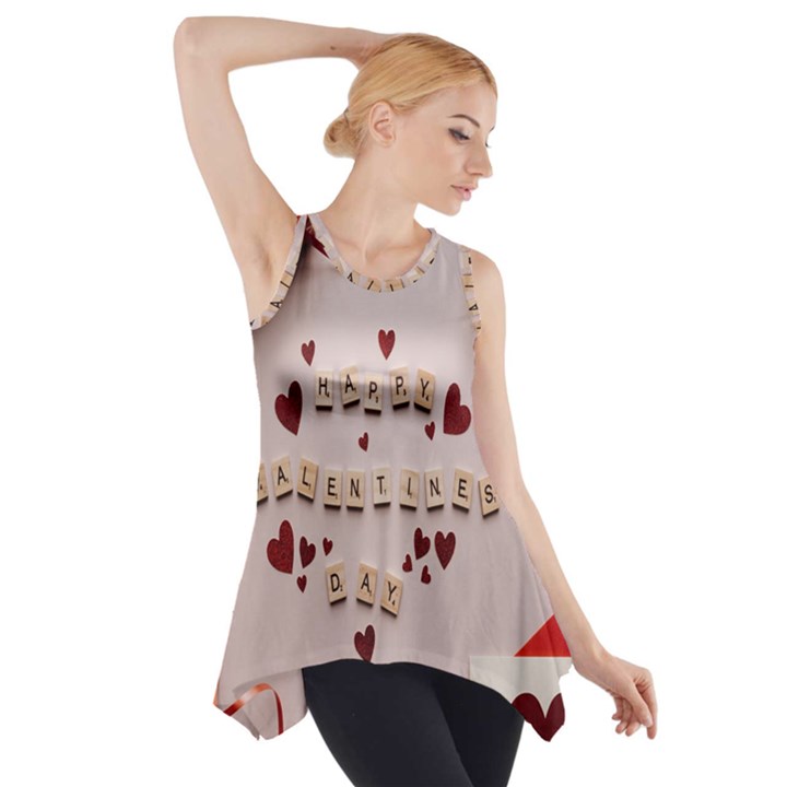 Valentine Gift Box Side Drop Tank Tunic