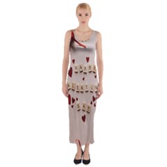 Valentine Gift Box Fitted Maxi Dress by artworkshop