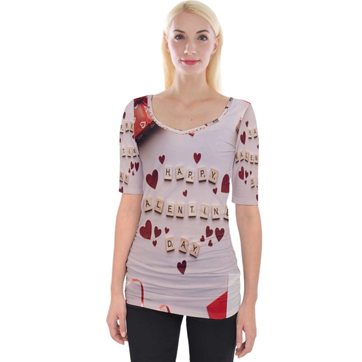 Valentine Gift Box Wide Neckline Tee