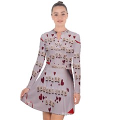 Valentine Gift Box Long Sleeve Panel Dress by artworkshop