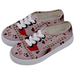 Valentine Gift Box Kids  Classic Low Top Sneakers by artworkshop