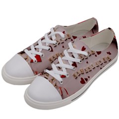 Valentine Gift Box Men s Low Top Canvas Sneakers by artworkshop