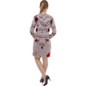 Valentine Gift Box Long Sleeve Hoodie Dress View2