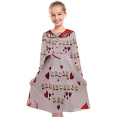 Valentine Gift Box Kids  Midi Sailor Dress by artworkshop