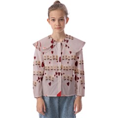 Valentine Gift Box Kids  Peter Pan Collar Blouse by artworkshop