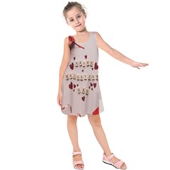 Valentine Gift Box Kids  Sleeveless Dress by artworkshop