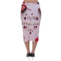 Valentine Gift Box Velvet Midi Pencil Skirt View2