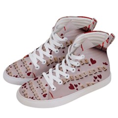 Valentine Gift Box Women s Hi-top Skate Sneakers by artworkshop