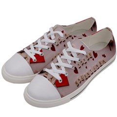 Valentine Gift Box Women s Low Top Canvas Sneakers by artworkshop