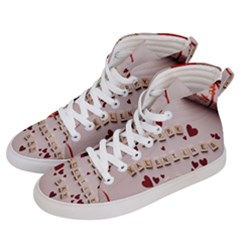 Valentine Gift Box Men s Hi-top Skate Sneakers by artworkshop