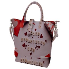 Valentine Gift Box Buckle Top Tote Bag by artworkshop