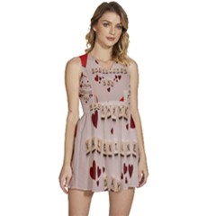 Valentine Gift Box Sleeveless High Waist Mini Dress