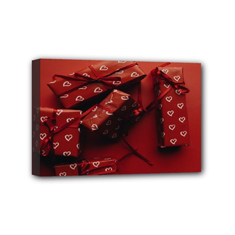 Valentines Gift Mini Canvas 6  X 4  (stretched) by artworkshop