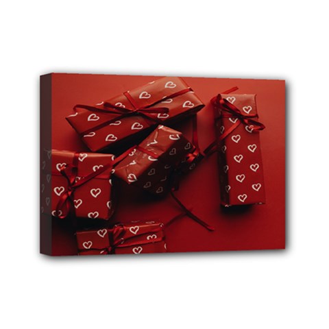 Valentines Gift Mini Canvas 7  X 5  (stretched) by artworkshop