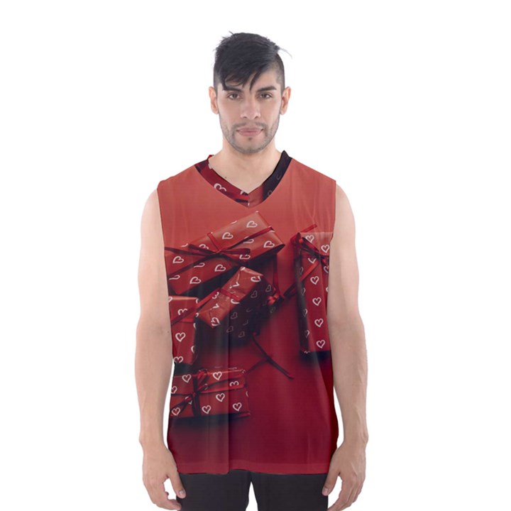 Valentines Gift Men s Basketball Tank Top