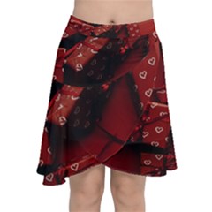 Valentines Gift Chiffon Wrap Front Skirt by artworkshop