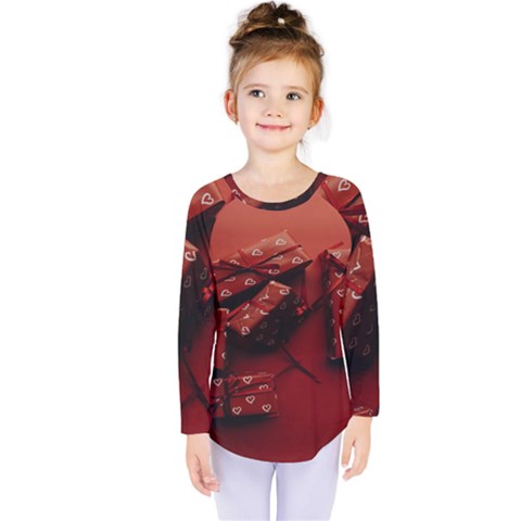 Valentines Gift Kids  Long Sleeve Tee by artworkshop