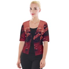 Valentines Gift Cropped Button Cardigan by artworkshop