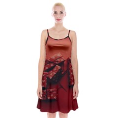 Valentines Gift Spaghetti Strap Velvet Dress by artworkshop