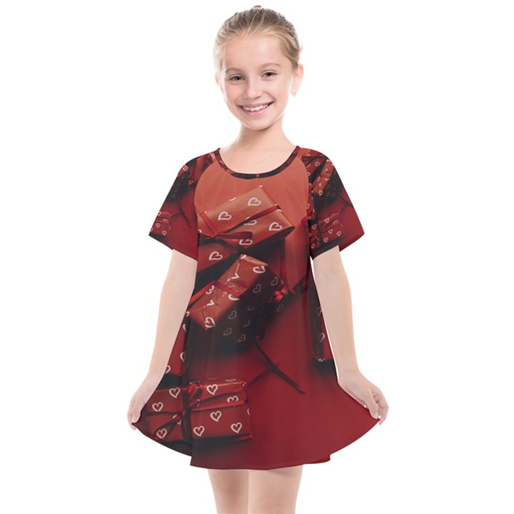 Valentines Gift Kids  Smock Dress