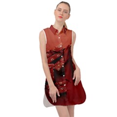 Valentines Gift Sleeveless Shirt Dress by artworkshop