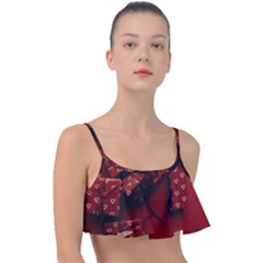 Valentines Gift Frill Bikini Top by artworkshop