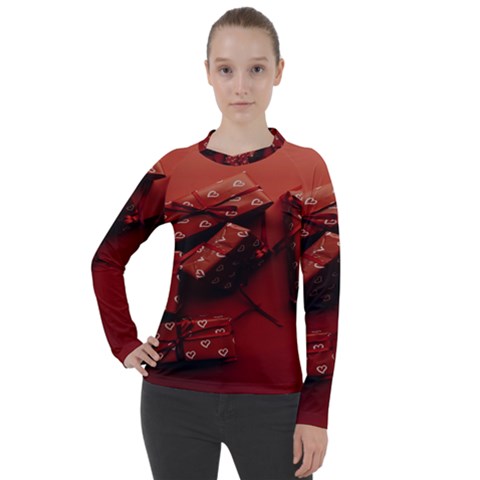 Valentines Gift Women s Pique Long Sleeve Tee by artworkshop