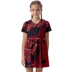 Valentines Gift Kids  Asymmetric Collar Dress by artworkshop