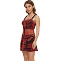 Valentines Gift Ruffle Edge Bra Cup Chiffon Mini Dress View2