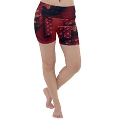 Valentines Gift Lightweight Velour Yoga Shorts by artworkshop