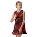 Valentines Gift Kids  Pilgrim Collar Ruffle Hem Dress View2