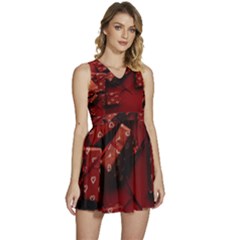 Valentines Gift Sleeveless High Waist Mini Dress by artworkshop