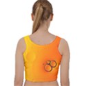 Wallpaper Liquid Bubbles Macro Orange Bright Velvet Racer Back Crop Top View2