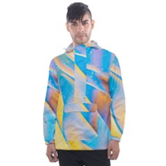 Water And Sunflower Oil Men s Front Pocket Pullover Windbreaker by artworkshop