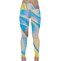 Water And Sunflower Oil Lightweight Velour Classic Yoga Leggings by artworkshop