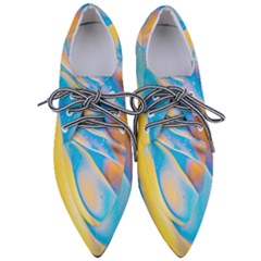 Water And Sunflower Oil Pointed Oxford Shoes by artworkshop