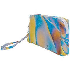 Water And Sunflower Oil Wristlet Pouch Bag (small) by artworkshop